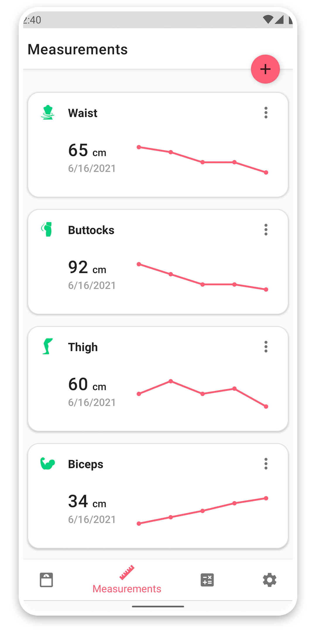 Body measurements