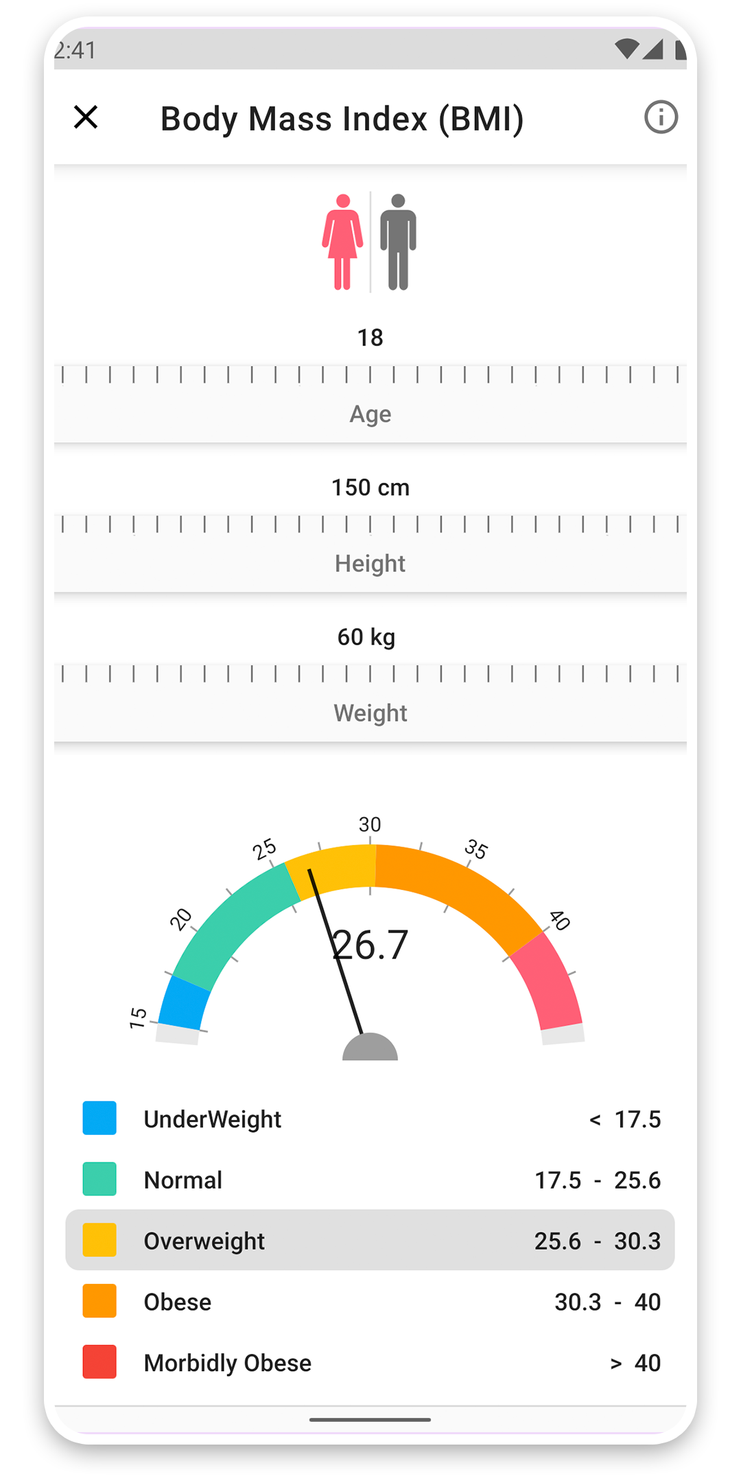 BMI calculator